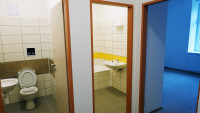 byt sociální Pohled do bytu 4+ kk, který je v domě jen jeden.